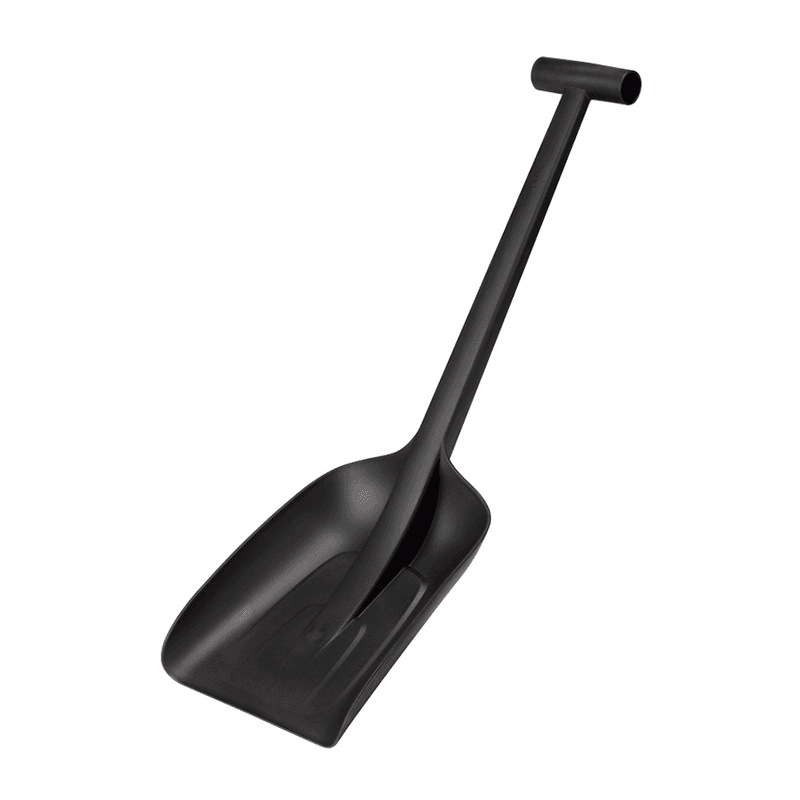 Bílskófla Solid svart plast