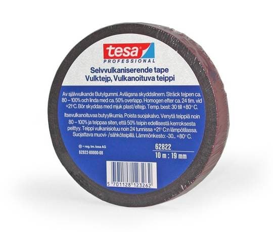 Tesa Suðulímband svart 19mmx10m einangru