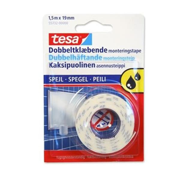 TESA speglalímband 19mmx1.5m hvítt