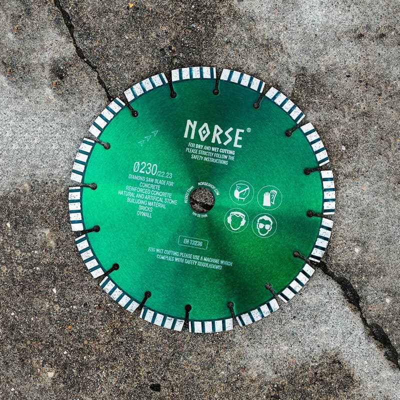 NORSE Concreteworker – demantsskífa fyrir steypu og stein